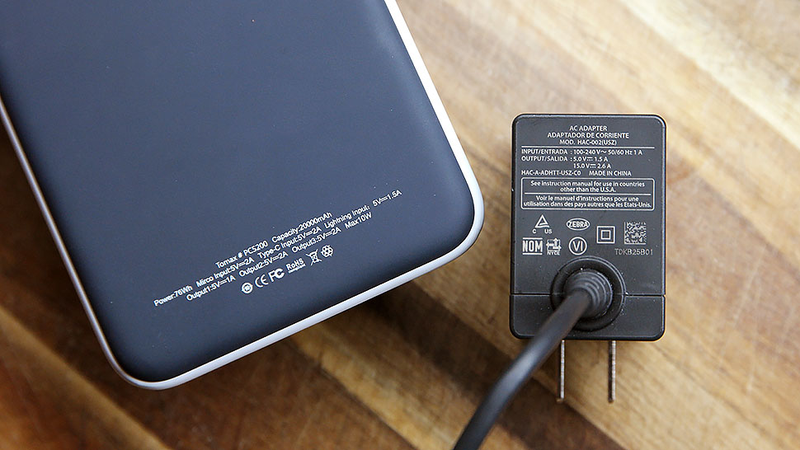 Just look at the difference between the Hyundai/Tomax pack’s stats and the output printed on the Switch’s standard wall charger.